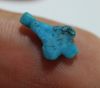 Picture of ANCIENT EGYPT, AMARNA FAIENCE LOTUS FLOWER AMULET. 1334 – 1325 BC .