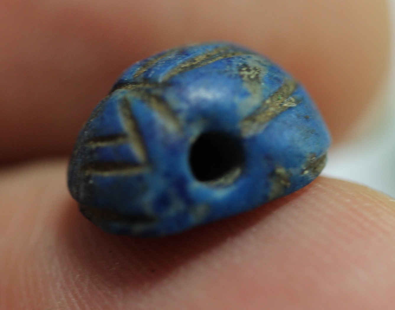 Acropolo. ANCIENT EGYPT. RARE NEW KINGDOM LAPIS LAZULI STONE SCARAB ...