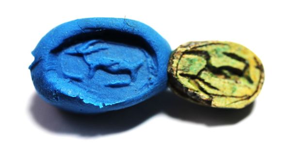 Picture of ANCIENT EGYPT.  STONE  SCARAB. NEW KINGDOM. 1400 B.C