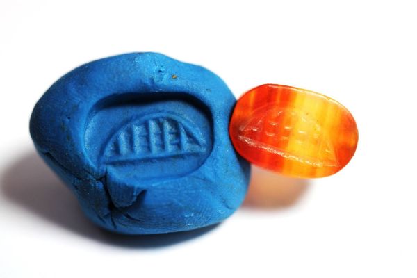 Picture of  ANCIENT EGYPT. NEW KINGDOM STONE SCARAB.  1300 B.C