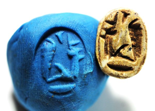 Picture of ANCIENT EGYPT. STONE SCARAB. NEW KINGDOM. 15th Century  B.C
