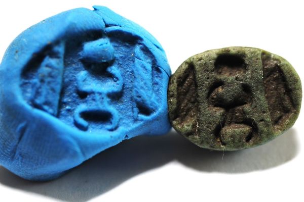 Picture of ANCIENT EGYPT. FAIENCE SCARAB. NEW KINGDOM. 15th Century  B.C