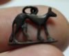 Picture of ANCIENT EGYPT. NEW KINGDOM ELECTRUM / SILVER JACKAL "ANUBIS" AMULET. 1250 B.C 