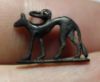 Picture of ANCIENT EGYPT. NEW KINGDOM ELECTRUM / SILVER JACKAL "ANUBIS" AMULET. 1250 B.C 