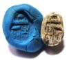 Picture of ANCIENT EGYPT.  NEW KINGDOM STONE SCARAB. 1400 - 1200 B.C . THUTMOSES III's NAME