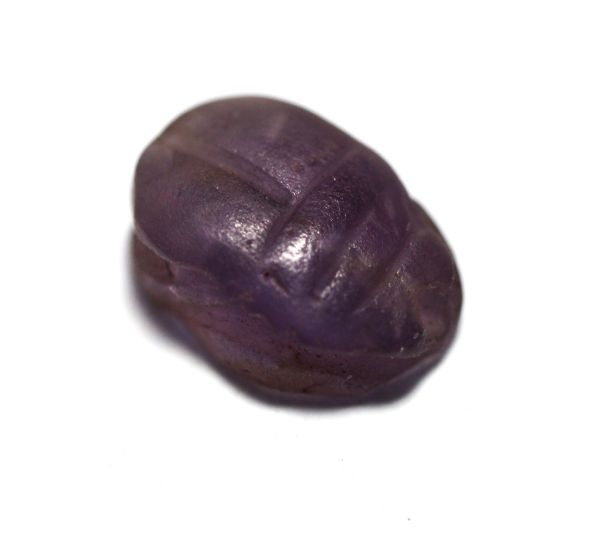 Picture of ANCIENT EGYPT.  NEW KINGDOM AMETHYST SCARAB. 1400 - 1200 B.C
