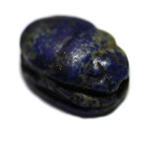 Picture of ANCIENT EGYPT.  NEW KINGDOM LAPIS LAZULI SCARAB. 1400 - 1200 B.C