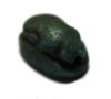 Picture of ANCIENT EGYPT , NEW KINGDOM FAIENCE SCARAB. 1400 B.C.  ANKH