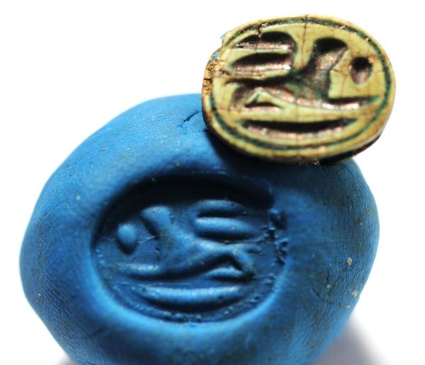 Picture of ANCIENT EGYPT , NEW KINGDOM  STONE  SCARAB. 1400 B.C