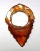 Picture of  ANCIENT EGYPT. CARNELIAN HEART AMULET. 1250 B.C  NEW KINGDOM. RARE SCHEMATIC TYPE