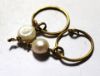 Picture of ANCIENT ROMAN GOLD EARRINGS. MOTHER OF PEARL. 200 A.D