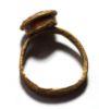 Picture of ANCIENT ROMAN GOLD RING WITH STONE INTAGLIO.  200 A.D