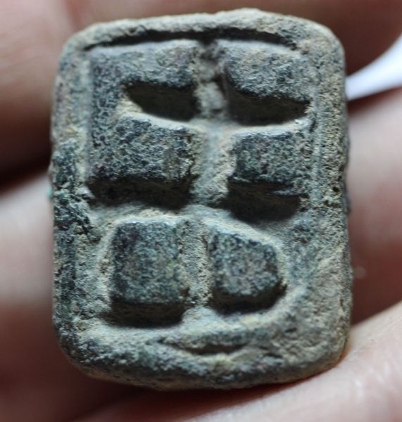 Picture of ANCIENT BRONZE AGE. PRE-1900 B.C BRONZE SEAL FROM JORDAN