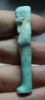 Picture of ANCIENT EGYPT. 26TH DYNASTY. FAIENCE USHABTI. 600 - 300 B.C  DEMOTIC INSCRIPTION ON BACK