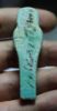 Picture of ANCIENT EGYPT. 26TH DYNASTY. FAIENCE USHABTI. 600 - 300 B.C  DEMOTIC INSCRIPTION ON BACK