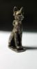 Picture of ANCIENT EGYPT. SILVER CAT AMULET WITH GOLD EARRINGS. 1250B.C