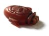 Picture of ANCIENT EGYPT.  EX. RARE CARNELIAN HEART AMULET ENGRAVED WITH A BEETLE. 1250 B.C