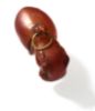 Picture of ANCIENT EGYPT. CARNELIAN HIPPOPOTAMUS WITH THE ORIGINAL ANCIENT GOLD RING ATTACHED. 1250 B.C. NEW KINGDOM