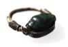 Picture of ANCIENT EGYPT.  SILVER & GREEN STONE SWIVLE RING. 1250 B.C