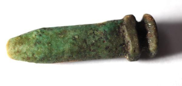 Picture of ANCIENT EGYPT FAIENCE PAPYRUS SCEPTER AMULET. 600 - 300 B.C