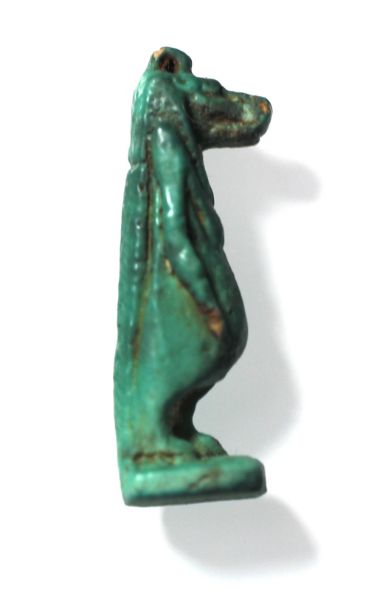 Picture of ANCIENT EGYPT.  FAIENCE TAWERET AMULET. 600 - 300 B.C