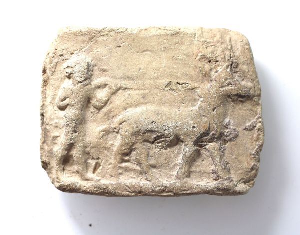 Picture of   Ancient Sumerian Terracotta Plaque. 2nd century B.C. Hunting Scene
