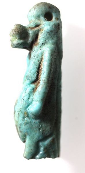 Picture of ANCIENT EGYPT. FAIENCE TAWERET AMULET.  600-300 B.C