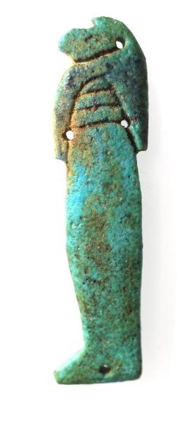 Picture of  Ancient Egypt. FAIENCE SON OF HORUS AMULET. 600 - 300 B.C.