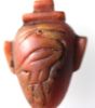 Picture of ANCIENT EGYPT.  EX. RARE CARNELIAN HEART AMULET ENGRAVED WITH AN IBIS. 1250 B.C