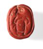 Picture of ANCIENT EGYPT.  NEW KINGDOM  RED JASPER STONE SCARAB. 1400 - 1200 B.C