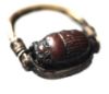 Picture of ANCIENT EGYPT. NEW KINGDOM SILVER ROLLER RING WITH STONE SCARAB. 1250 B.C