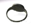 Picture of ANCIENT ROMAN BRONZE RING WITH GLASS INTAGLIO. 100 - 200 A.D