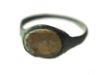 Picture of ANCIENT ROMAN BRONZE RING WITH GLASS INTAGLIO. 100 - 200 A.D