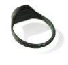 Picture of ANCIENT ROMAN BRONZE RING WITH GLASS INTAGLIO. 100 - 200 A.D