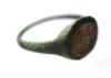 Picture of ANCIENT ROMAN BRONZE RING WITH GLASS INTAGLIO. 100 - 200 A.D