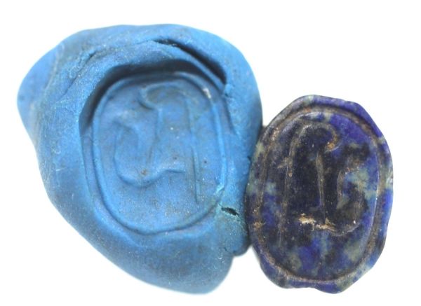 Picture of ANCIENT EGYPT. NEW KINGDOM. LAPIS LAZULI SCARAB. 1300 B.C