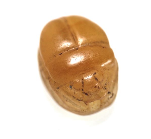 Picture of ANCIENT EGYPT. NEW KINGDOM. CARNELIAN STONE SCARAB. 1300 B.C