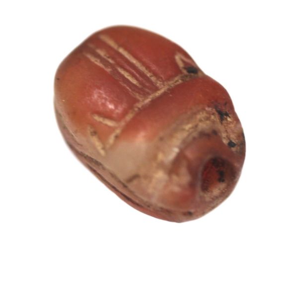 Picture of ANCIENT EGYPT. NEW KINGDOM. CARNELIAN STONE SCARAB. 1300 B.C