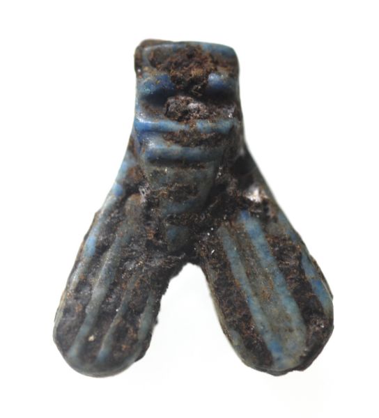 Picture of ANCIENT EGYPT. NEW KINGDOM. LAPIS LAZULI FLY AMULET. 1300 B.C