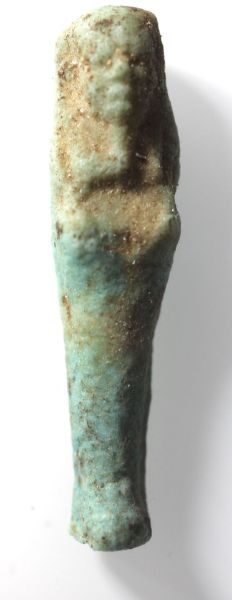 Picture of ANCIENT EGYPT. 26TH DYNASTY. FAIENCE USHABTI. 600 - 300 B.C