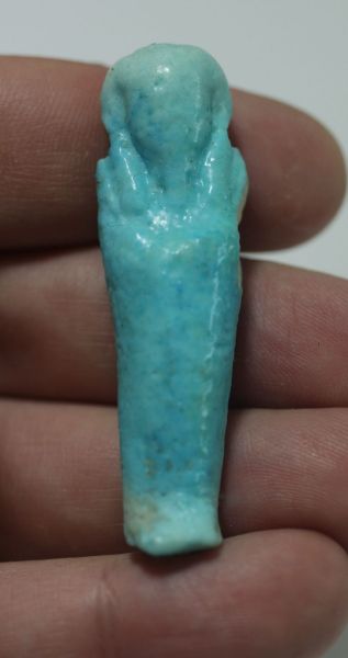 Picture of ANCIENT EGYPT. 26TH DYNASTY. FAIENCE USHABTI. 600 - 300 B.C