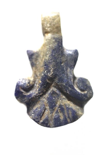 Picture of  ANCIENT EGYPT. NEW KINGDOM LAPIS LAZULI LOTUS FLOWER. 1250 B.C