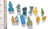 Picture of ANCIENT EGYPT. AMARNA FAIENCE AMULETS. TIME OF KING TUTANKHAMUN. 13TH CENTURY B.C