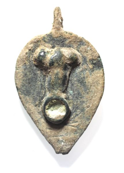 Picture of ANCIENT ROMAN BRONZE PENDANT. EROTIC. 200 A.D