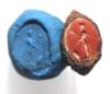 Picture of ANCIENT EGYPT. ROMAN IRON RING WITH STONE INTAGLIO