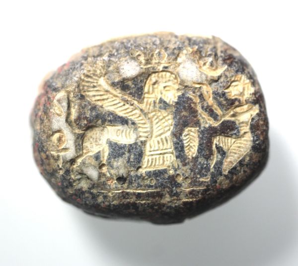 Picture of Phoenician  Stone scarab. 8th century BC.