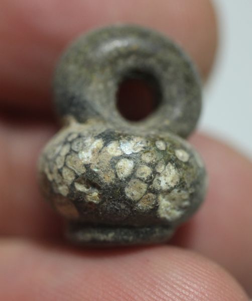 Picture of ANCIENT BYZANTINE  MOSAIC GLASS BEAD. 1000 + YEARS OLD