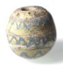 Picture of ANCIENT MOSAIC GLASS BEAD. ROMAN. 200 - 300 A.D  huge size. uncleaned