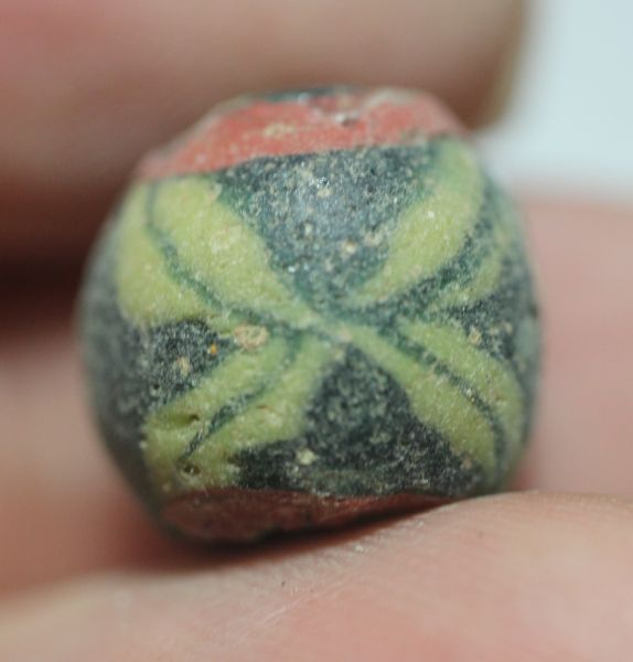 Picture of ANCIENT MOSAIC GLASS BEAD. ROMAN. 200 - 300 A.D  . 