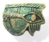 Picture of ANCIENT EGYPT. GLAZED STONE EYE OF HORUS AMULET. 600 - 300 B.C